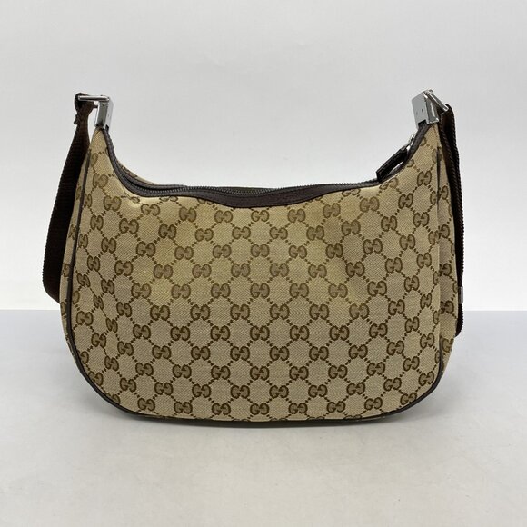 GUCCI Authentic Brown Canvas Shoulder Bag - Picture 13 of 13